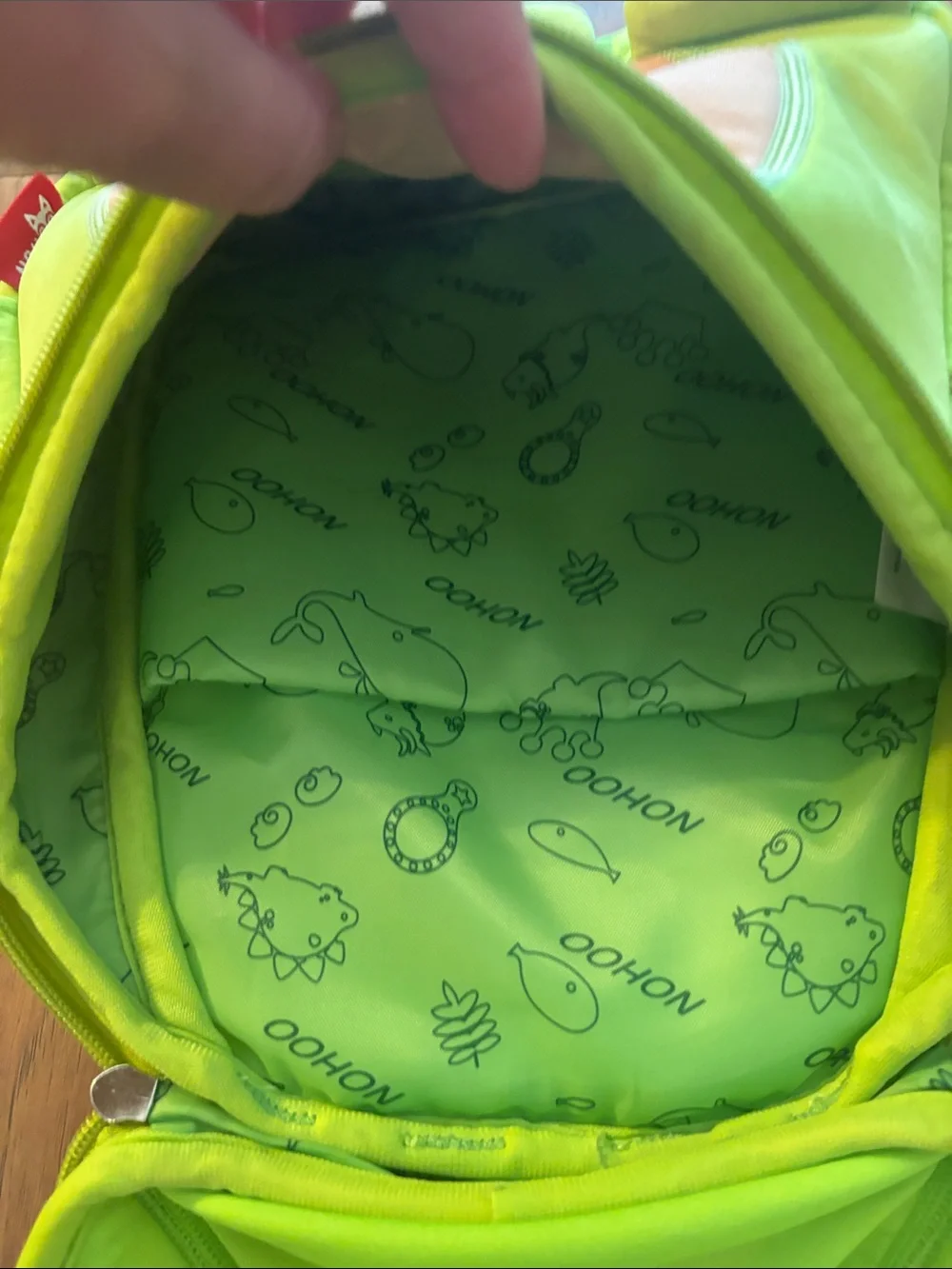 Nohoo Neon Green Kids Backpack
